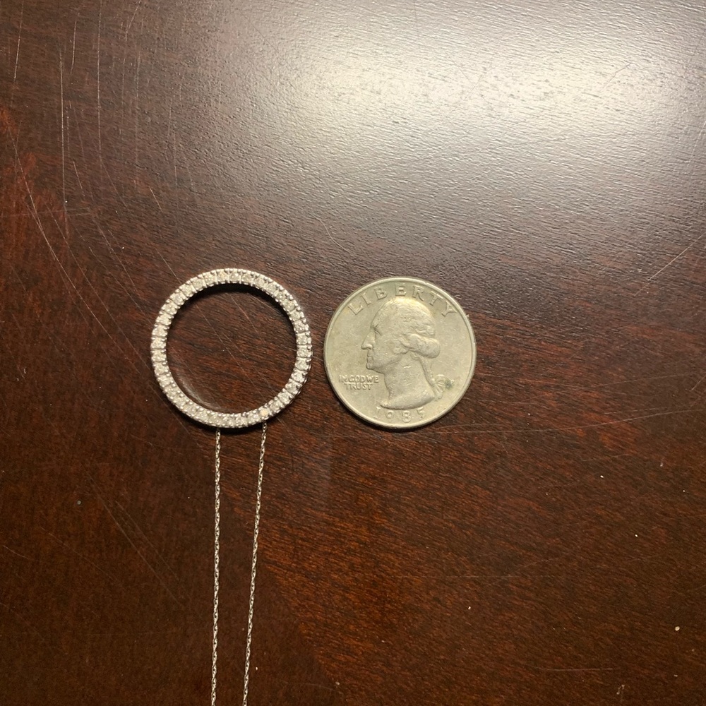 14k Circle of Life diamond necklace